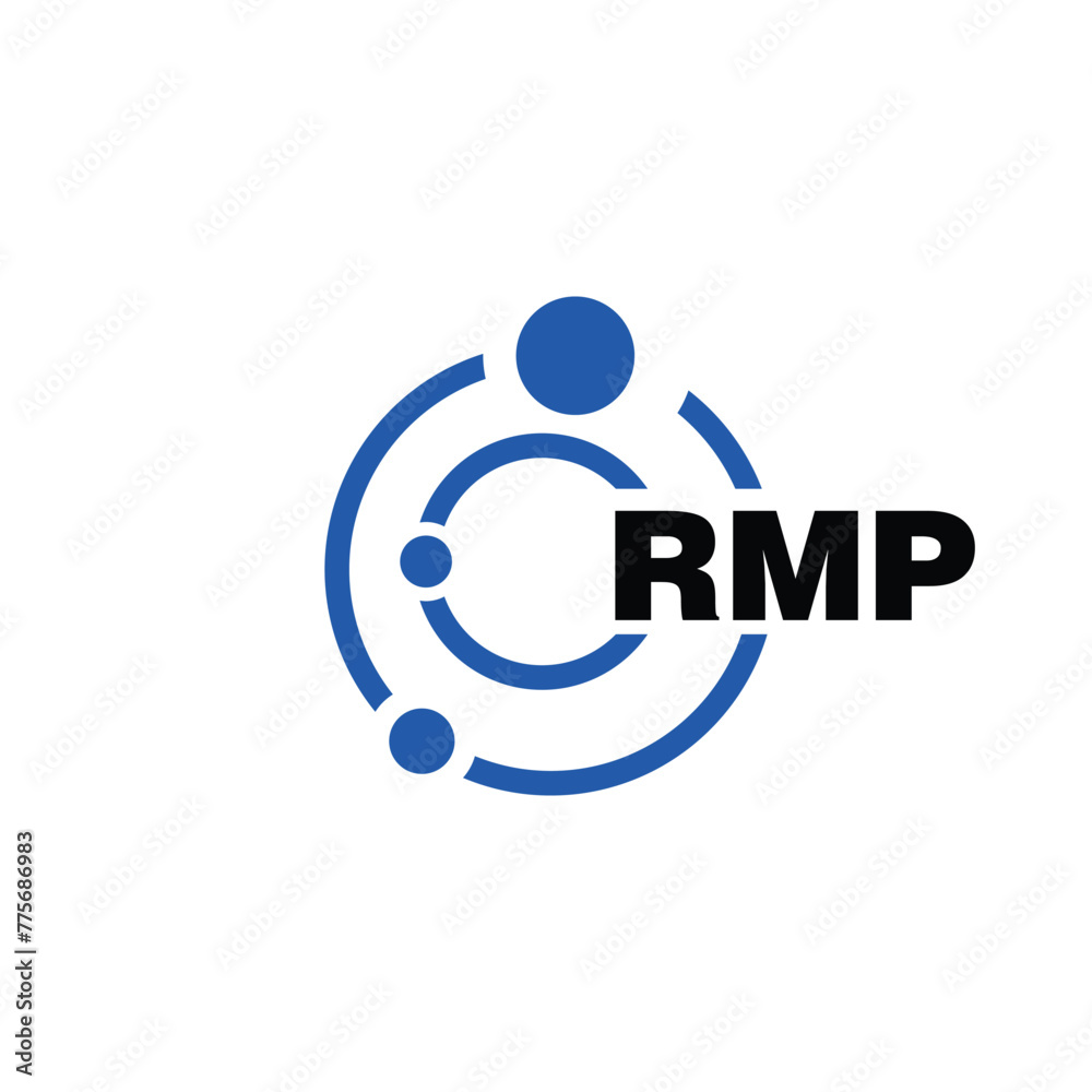 RMP letter logo design on white background. RMP logo. RMP creative ...