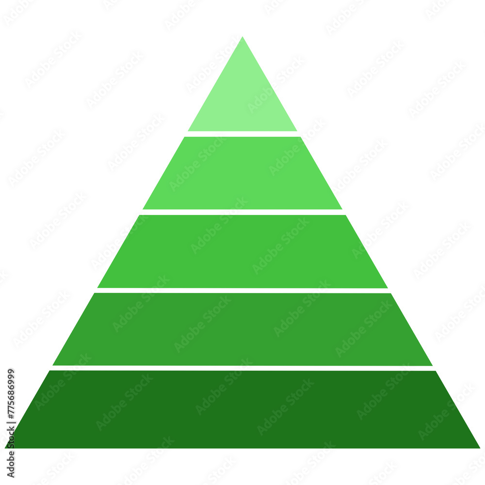 Pyramid with Different Shades of Green. Can be used for Infographics. Pyramid with Different Shades of Green. Can be used for Infographics.