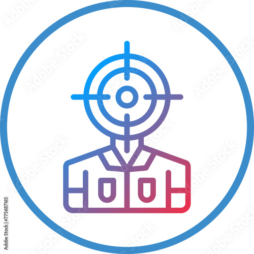 Vector Design Headshot Icon Style