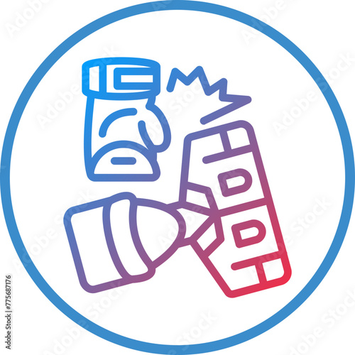 Vector Design Knocked Out Icon Style