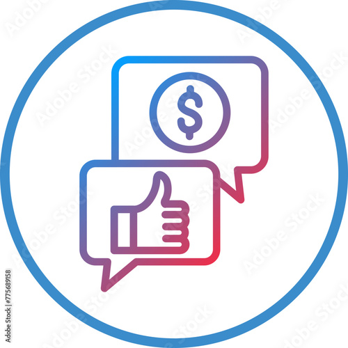 Vector Design Haggling Icon Style