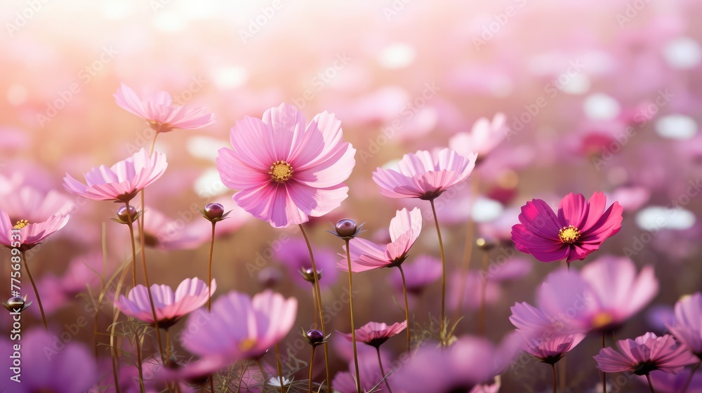Beautiful spring Cosmos flower background Beautiful spring Cosmos flower background