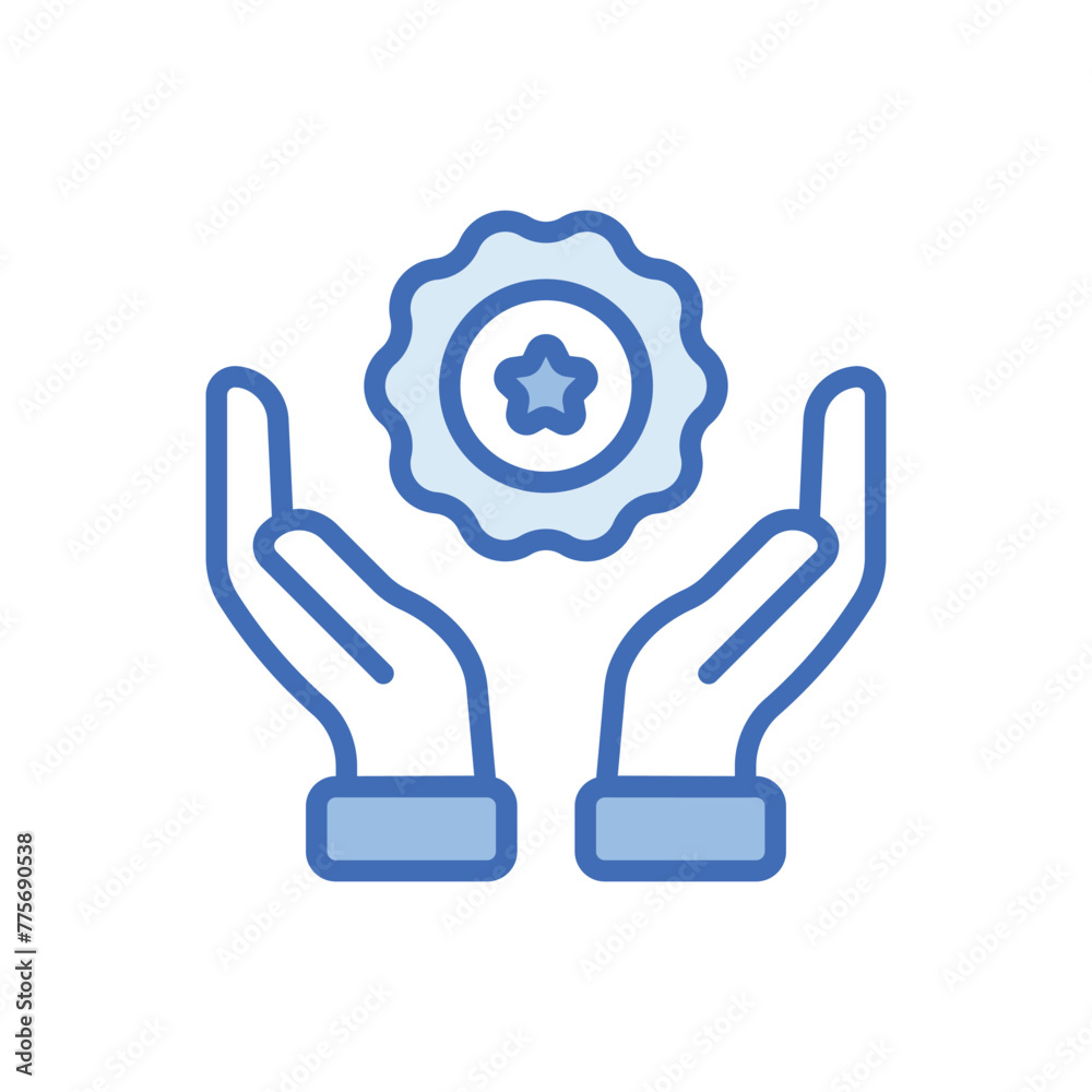 Obraz premium Benefit vector icon