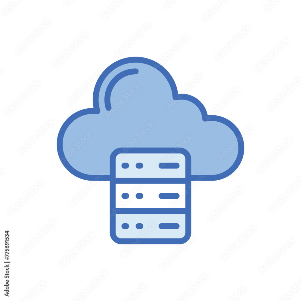 Cloud Hosting vector icon