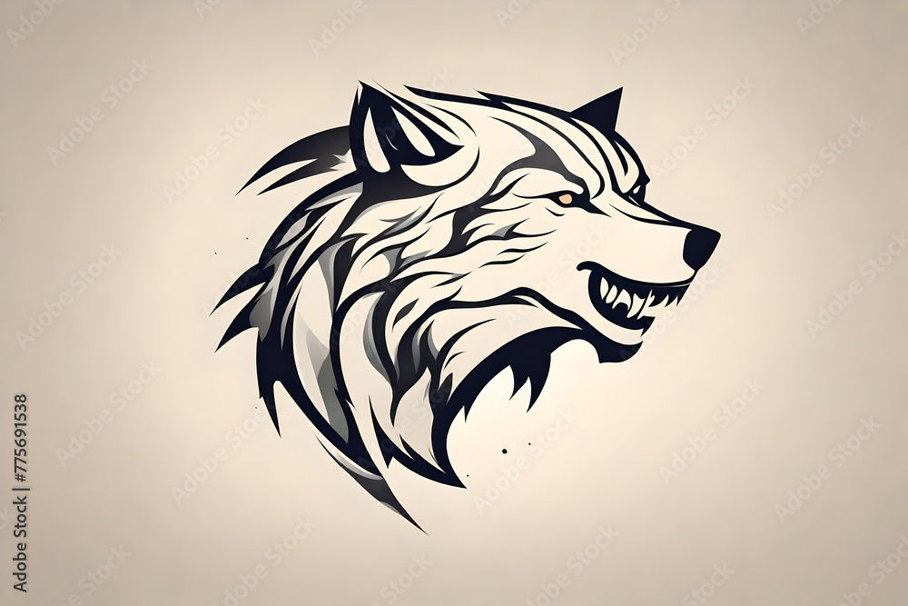 wolf head mascot wolf head mascot