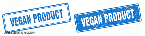 vegan product stamp set. vegan product square grunge sign