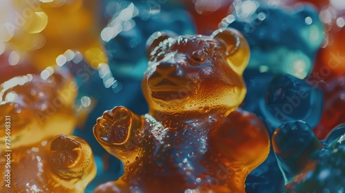 Gummy bears colorful  - Generative AI