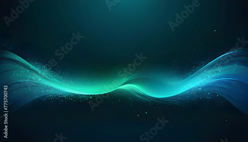 Dark green blue glowing grainy gradient background 7 © GUS