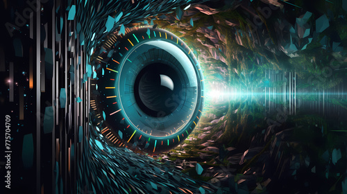 Digital Eye, AI - Artificial Intelligence digital concept