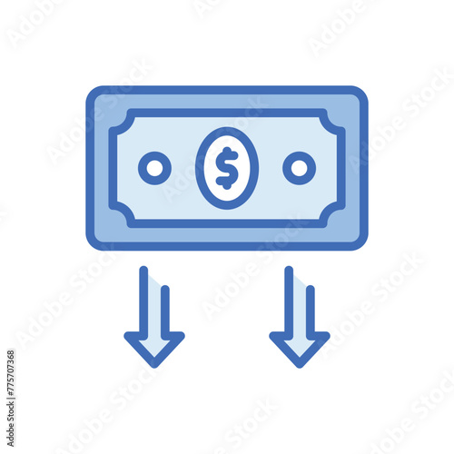 Lower Cost vector icon