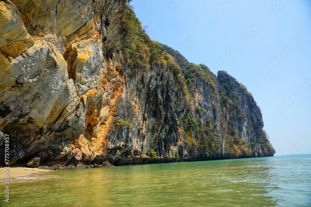 Koh Phangan, Thailand, Southeast Asia tourist hotspot in summer, panoramic sea view