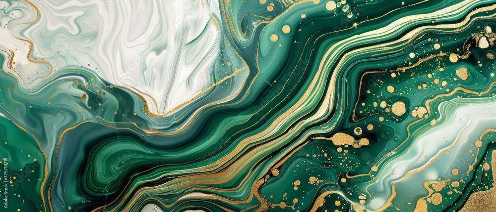 Abstract seamless background, marble gold mosaic, art deco wallpaper, artificial stone texture, white green marble tile, geometrical fashion marbling illustration Abstract seamless background, marble gold mosaic, art deco wallpaper, artificial stone texture, white green marble tile, geometrical fashion marbling illustration