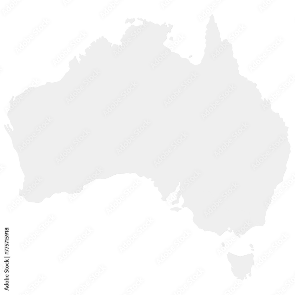 Outline map of Australia - obrazy, fototapety, plakaty 