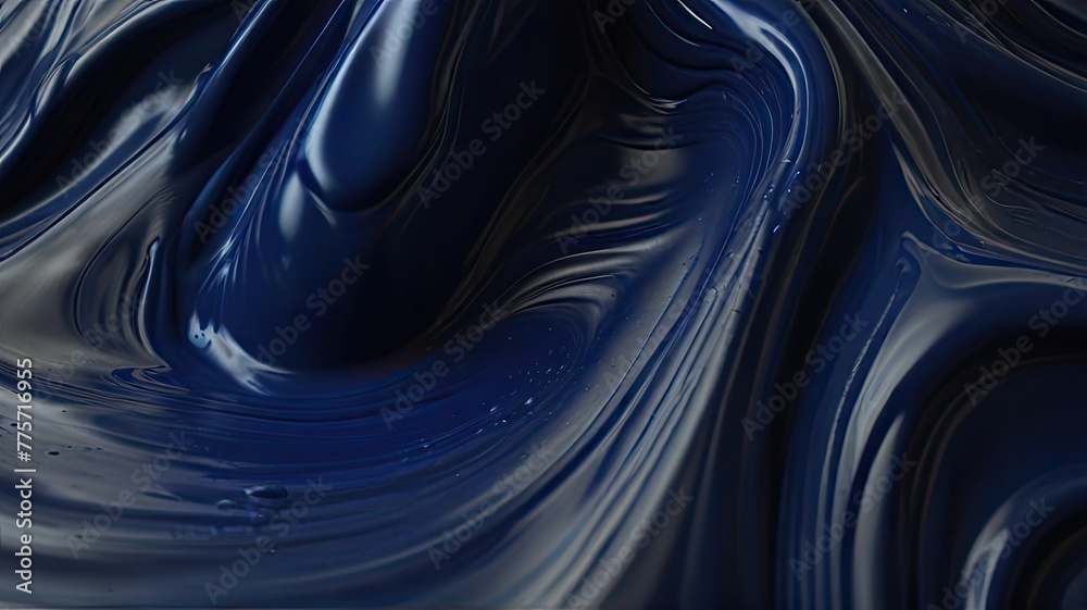 Fototapeta premium abstract background blue and black liquid 