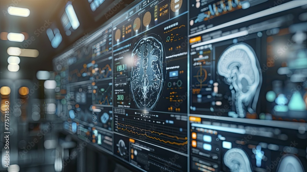 Ai Driven Predictive Analytics In Healthcare Close Up On A Screen Ai Driven Predictive Analytics In Healthcare Close Up On A Screen