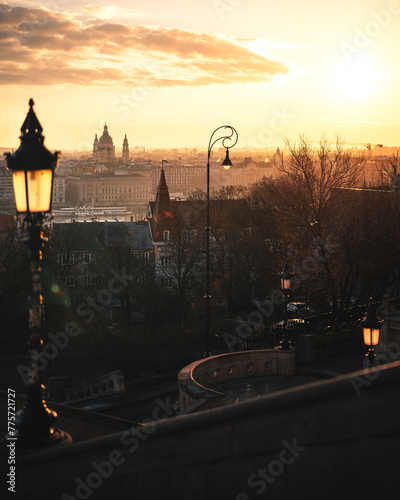 Morning winter view on the ...