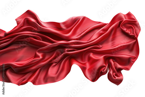 The Scarlet Dance of Wind. White or PNG Transparent Background.