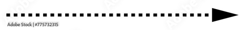 Long dashed direction, right arrow vector icon