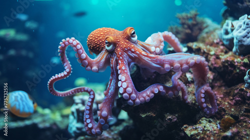 octopus in aquarium © Umail