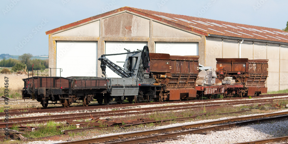 Vieux wagons de transport de marchandises Vieux wagons de transport de marchandises