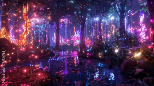 a Enchanted Forest the Aglow