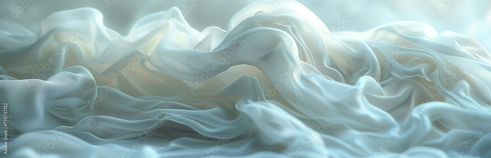 Obraz premium Background White Ripple Silk