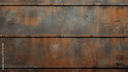 The rugged weathered metal texture compelling backdrop, copy space text mockup banner 
