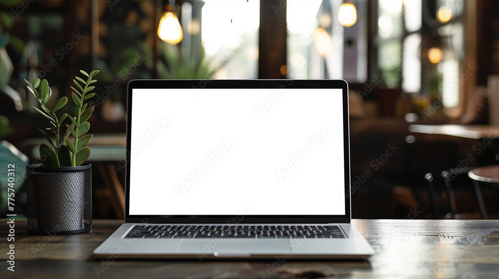 The laptop opens with a white screen for mock-up. PNG transparent.
The laptop opens with a white screen for mock-up. PNG transparent.