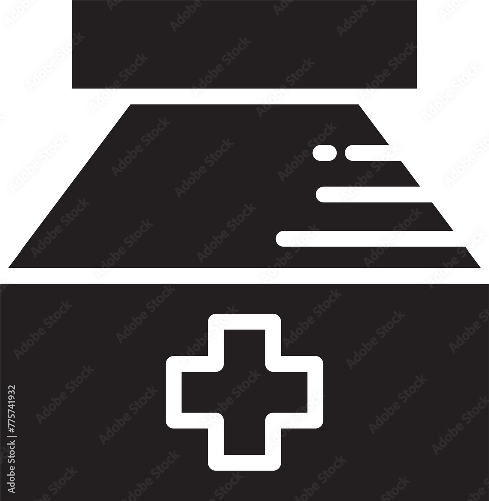 Obraz premium Medicine Bottle Glyph Icon 