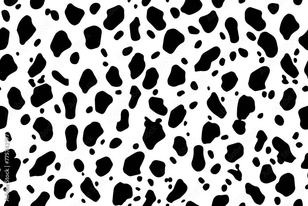 dalmatian spots pattern. seamless animal texture dalmatian spots pattern. seamless animal texture