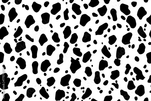 dalmatian spots pattern. seamless animal texture