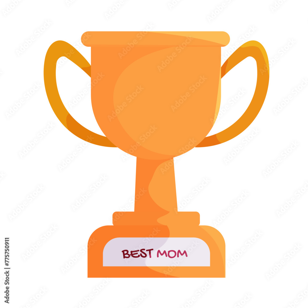 trophy for mother sticker illustration trophy for mother sticker illustration