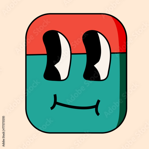eraser retro sticker