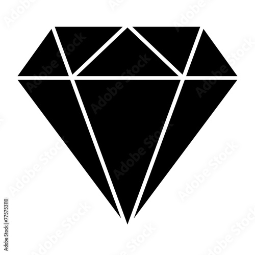 Brilliant, diamond icon. Symbol, logo illustration