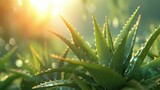 Aloe veras soothing effect on GERD, depicted in a refreshing 3D animation, highlighting natural remedy benefits