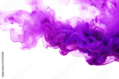 Transparent Texture of Purple Smoke: Ethereal Background