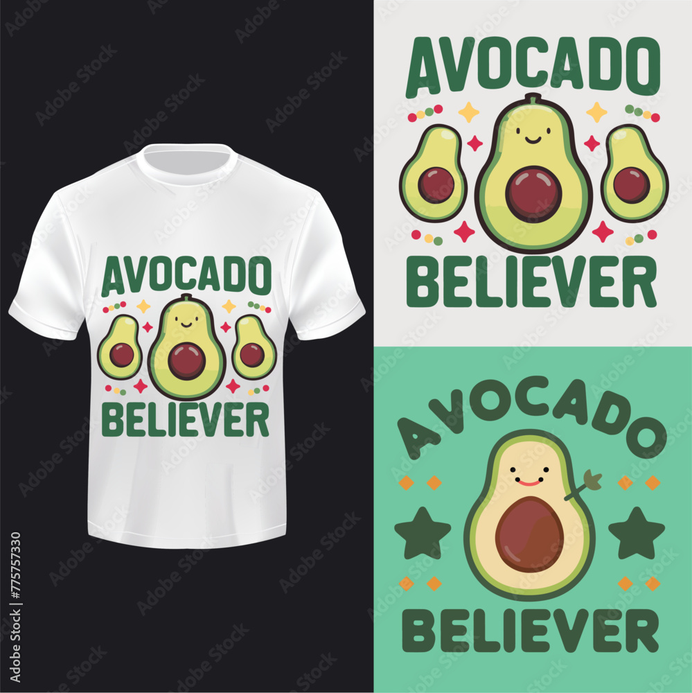 Avocado Believer tees T-Shirt
