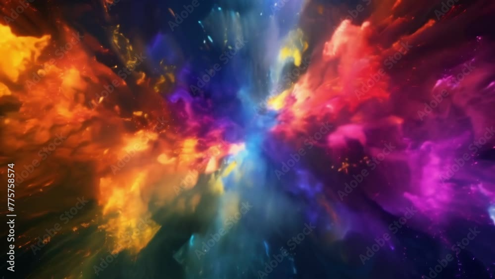 Fractal bursts of colorful explosions radiating a sense of vibrant and limitless energy. Fractal bursts of colorful explosions radiating a sense of vibrant and limitless energy.