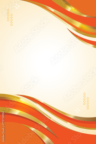 Elegant orang gold abstract background