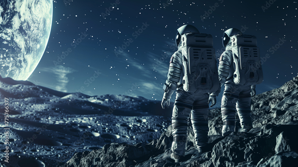 Obraz premium Beyond Earth: Exploring the Cosmos