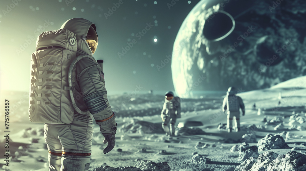 Obraz premium Beyond Earth: Exploring the Cosmos