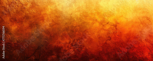 Abstract background with warm autumn colors, golden and red hues, grainy texture for an artistic touch. Created with Ai