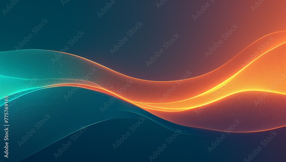 Abstract background with multicolored waves,