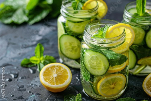Refreshing Cucumber Lemon Mint Water