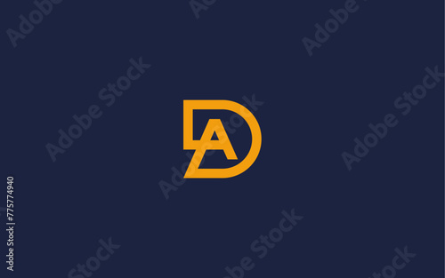 letter da logo icon design vector design template inspiration