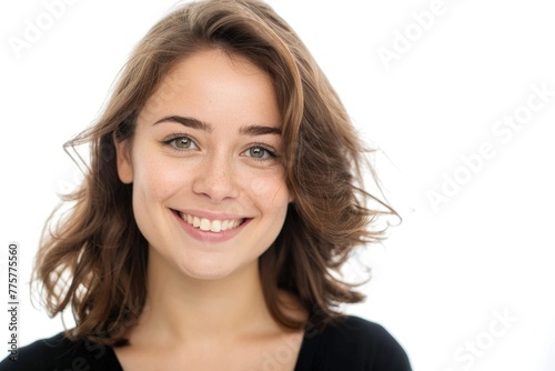 Young Woman Business. Portrait of Beautiful Young Woman Smiling for Camera