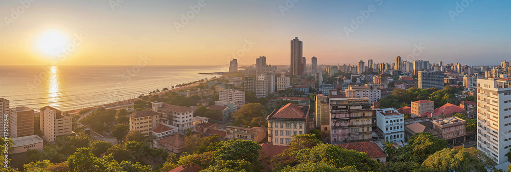 Fototapeta premium Great City in the World Evoking Maputo in Mozambique