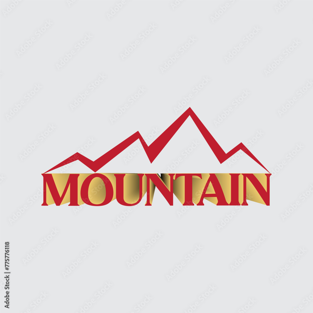 Mountain logo Illustration vector graphic of template Mountain logo Illustration vector graphic of template