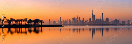Great City in the World Evoking Kuwait City in Kuwait