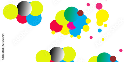 CMYK vs RGB color model icon. Types of color mixing multicolour colors illustration symbol.